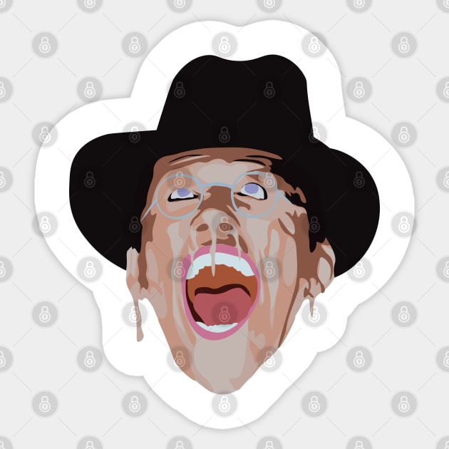 Raiders face melt Sticker by FutureSpaceDesigns